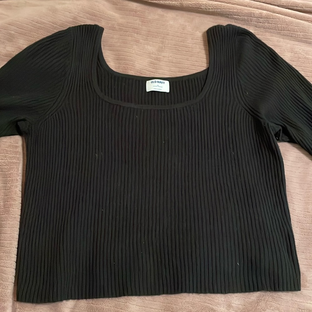 Old Navy Square Neck Cropped Sweater